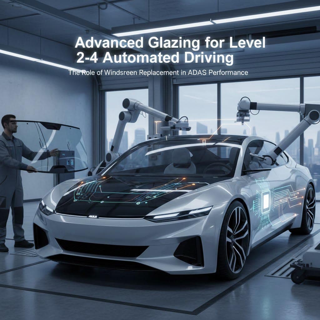 Advanced Glazing for Level 2-4 Automated Driving: The Role of Windscreen Replacement in ADAS Performance