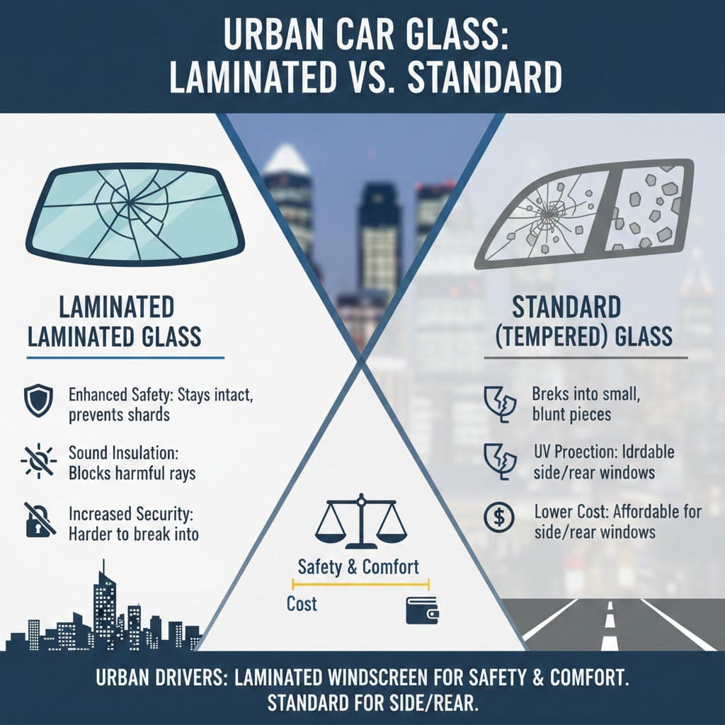 Are Laminated Glasses Better Than Standard Glass for Urban Cars? | Safety, Comfort, and Security